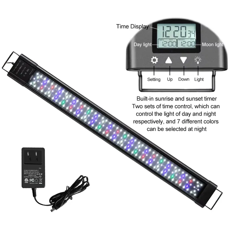 Planted Aquarium Hours - Lampada LED IP68 da 11,8 pollici
