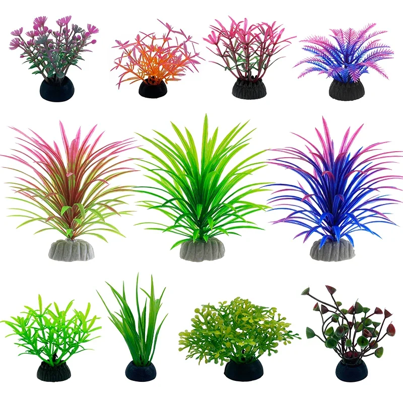 Aquarium Plant Ornament - Simulazione decorativa per acquario in PVC