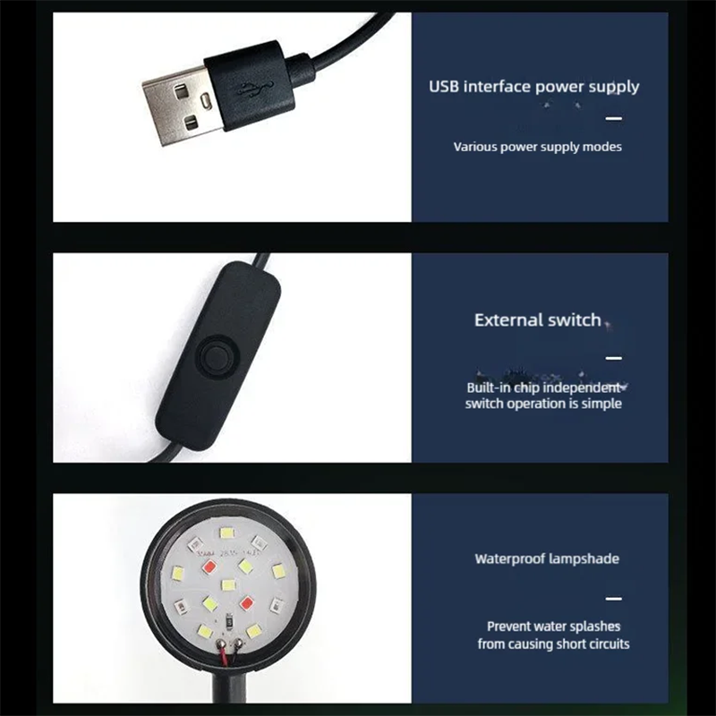 Lampada a clip USB a LED per a - Aquarium Plant Ornament recensione e prezzo