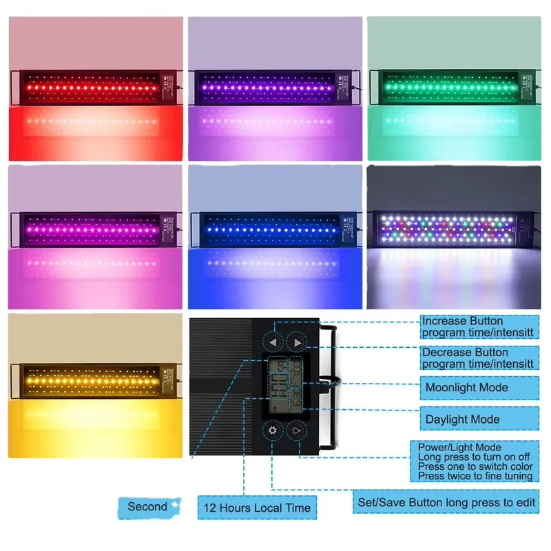 Lampada LED per Acquario 45cm  - Planted Aquarium Hours recensione e prezzo