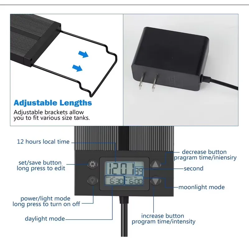 Lampada LED per Acquario 45cm  - Planted Aquarium Hours recensione e prezzo